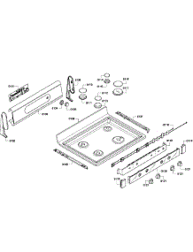 Top Assembly parts for Bosch Range HGS7052UC/04 from AppliancePartsPros.com