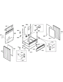 Cabinet Assembly parts for Bosch Range HGS7052UC/04 from AppliancePartsPros.com