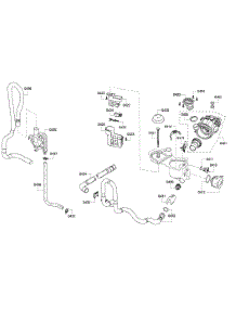 Pump parts for Bosch Dishwasher SHE4AP02UC/03 from AppliancePartsPros.com