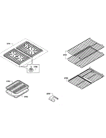 Grates  /  Shelfs parts for Bosch Range HGS7052UC/04 from AppliancePartsPros.com
