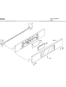 Control Panel parts for Bosch Wall Oven HBL8451UC/02 from AppliancePartsPros.com
