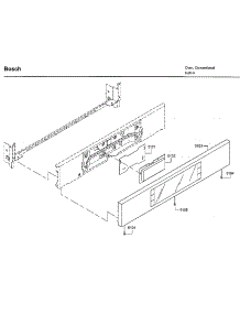 Control Panel parts for Bosch Wall Oven HBL8661UC/02 from AppliancePartsPros.com