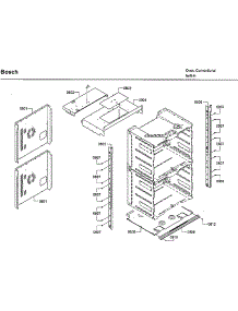 Frame parts for Bosch Wall Oven HBL8661UC/02 from AppliancePartsPros.com
