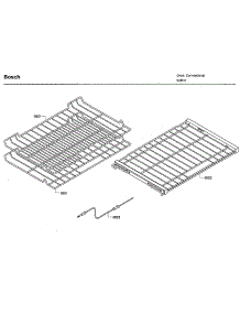 Rack parts for Bosch Wall Oven HBL8752UCC/01 from AppliancePartsPros.com