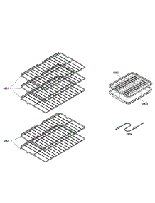 Shelfs parts for Bosch Wall Oven HBL5620UC/01 from AppliancePartsPros.com