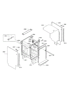 Frame parts for Bosch Dishwasher SPE5ES55UC/28 from AppliancePartsPros.com