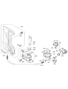 Pump parts for Bosch Dishwasher SHE9PT55UC/93 from AppliancePartsPros.com