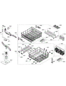 Baskets parts for Bosch Dishwasher SHE68R56UC/69 from AppliancePartsPros.com