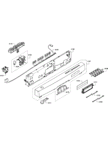 Control Panel parts for Bosch Dishwasher SHE68R52UC/68 from AppliancePartsPros.com