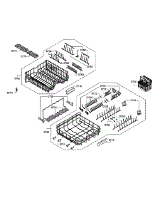 Rack parts for Bosch Dishwasher SHEM78WH5N/30 from AppliancePartsPros.com