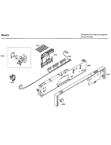 Control Panel parts for Bosch Dishwasher SHX33A02UC/42 from AppliancePartsPros.com
