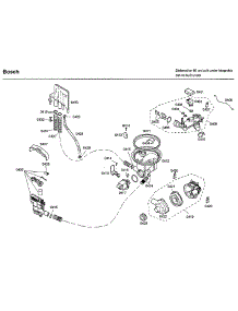 Pump parts for Bosch Dishwasher SHX33A02UC/46 from AppliancePartsPros.com