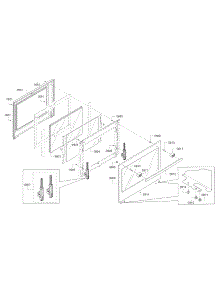 Door parts for Bosch Range HGI8054UC/04 from AppliancePartsPros.com