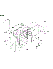 Frame parts for Bosch Dishwasher SHX46A05UC/30 from AppliancePartsPros.com