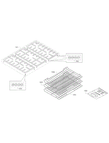 Rack parts for Bosch Range HGI8054UC/04 from AppliancePartsPros.com