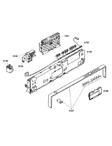 Front Panel parts for Bosch Dishwasher SHV57C03UC/22 from AppliancePartsPros.com