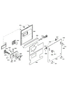Door Panel parts for Bosch Dishwasher SHV57C03UC/22 from AppliancePartsPros.com
