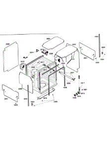 Outside Cabinet parts for Bosch Dishwasher SHV57C03UC/22 from AppliancePartsPros.com