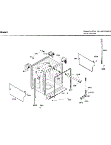 Frame parts for Bosch Dishwasher SHX43C05UC/43 from AppliancePartsPros.com