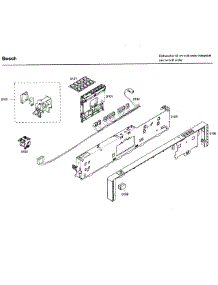 Control Panel parts for Bosch Dishwasher SHX43C05UC/46 from AppliancePartsPros.com