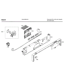 Control Panel parts for Bosch Dishwasher SHX43C05UC/38 from AppliancePartsPros.com