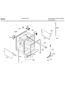 Frame & Cover parts for Bosch Dishwasher SHX43C05UC/38 from AppliancePartsPros.com