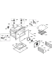 Upper Oven Assembly parts for Bosch Wall Oven HBL8650UC/10 from AppliancePartsPros.com