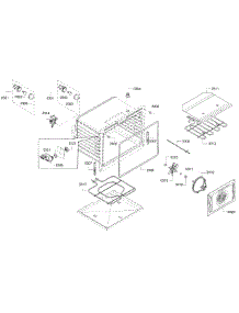 Cavity parts for Bosch Wall Oven HBL8651UC/01 from AppliancePartsPros.com
