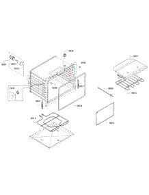 Cavity parts for Bosch Wall Oven HBL8651UC/01 from AppliancePartsPros.com