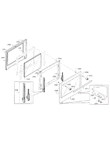 Door parts for Bosch Wall Oven HBL8651UC/01 from AppliancePartsPros.com