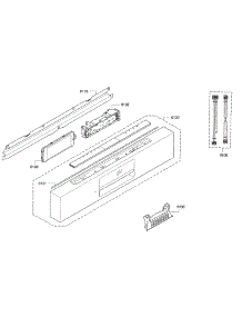 Control Panel parts for Bosch Dishwasher SHE9PT55UC/98 from AppliancePartsPros.com
