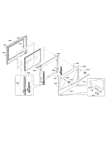 Door-Upper parts for Bosch Wall Oven HBL8661UC/01 from AppliancePartsPros.com