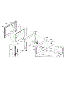 Door-Lower parts for Bosch Wall Oven HBL8661UC/01 from AppliancePartsPros.com