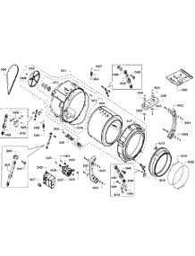 Drum parts for Bosch Washer WFVC6450UC/29 from AppliancePartsPros.com