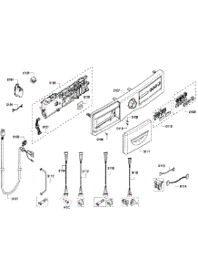 Control Panel parts for Bosch Washer WFVC6450UC/23 from AppliancePartsPros.com