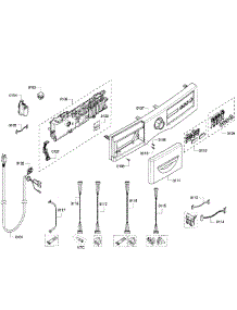 Control Panel parts for Bosch Washer WFVC6450UC/24 from AppliancePartsPros.com