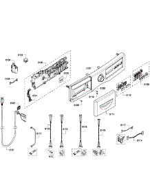 Control Panel parts for Bosch Washer WFVC6450UC/22 from AppliancePartsPros.com