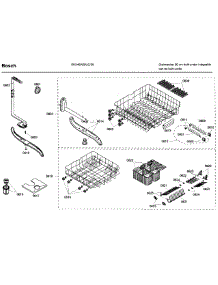 Rack parts for Bosch Dishwasher SHX46A05UC/36 from AppliancePartsPros.com