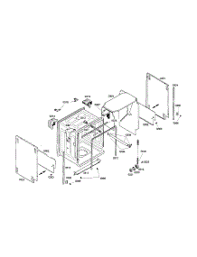 Tank parts for Bosch Dishwasher SHX46L05UC/18 from AppliancePartsPros.com