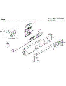 Control Panel parts for Bosch Dishwasher SHX46A05UC/26 from AppliancePartsPros.com