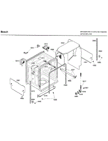 Frame parts for Bosch Dishwasher SHX46A05UC/26 from AppliancePartsPros.com