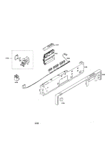 Fascia Panel parts for Bosch Dishwasher SHX36L05UC/21 from AppliancePartsPros.com