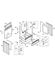 Cabinet Assembly parts for Bosch Range HGS7052UC/06 from AppliancePartsPros.com