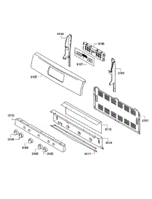 Control Panel parts for Bosch Range HGS5053UC/07 from AppliancePartsPros.com
