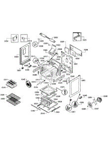 Cabinet Assembly parts for Bosch Range HGS5053UC/07 from AppliancePartsPros.com