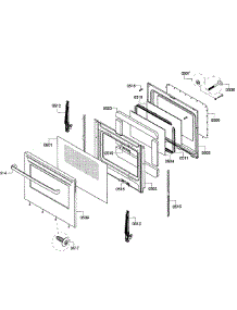 Door Assembly parts for Bosch Range HGS5053UC/07 from AppliancePartsPros.com