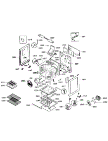 Cabinet Assembly parts for Bosch Range HGS5053UC/03 from AppliancePartsPros.com