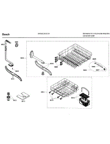 Rack Asy parts for Bosch Dishwasher SHX43C05UC/38 from AppliancePartsPros.com
