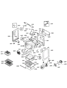 Cabinet Assembly parts for Bosch Range HGS5053UC/04 from AppliancePartsPros.com
