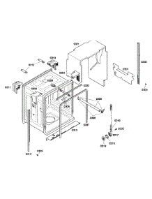 Cabinet parts for Bosch Dishwasher SHE43P06UC/56 from AppliancePartsPros.com